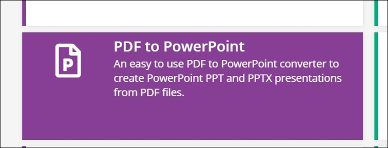 Chọn PDF to PowerPoint